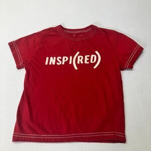 GAP KIDS Red INSPI(RED) T-Shirt Child Unisex Size 3Y Red Short Sleeve Crewneck
